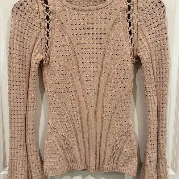 Ronny Kobo Collection Scoop Neck Long Sleeve size small $360 - Picture 2 of 9